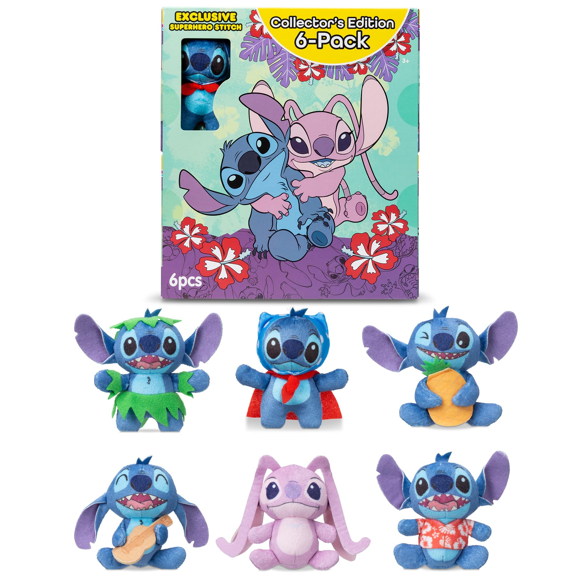 Amazon.com: Micro Teenies Disney Stitch 6 Pack - Miniature